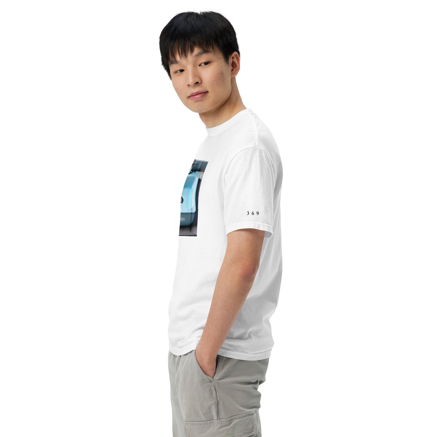 LIGHT BLUE SINK heavyweight t-shirt