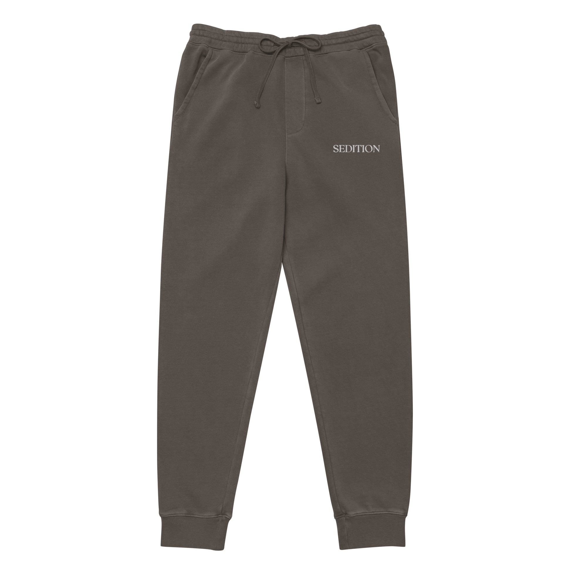 SEDITION embroidered pigment-dyed sweatpants